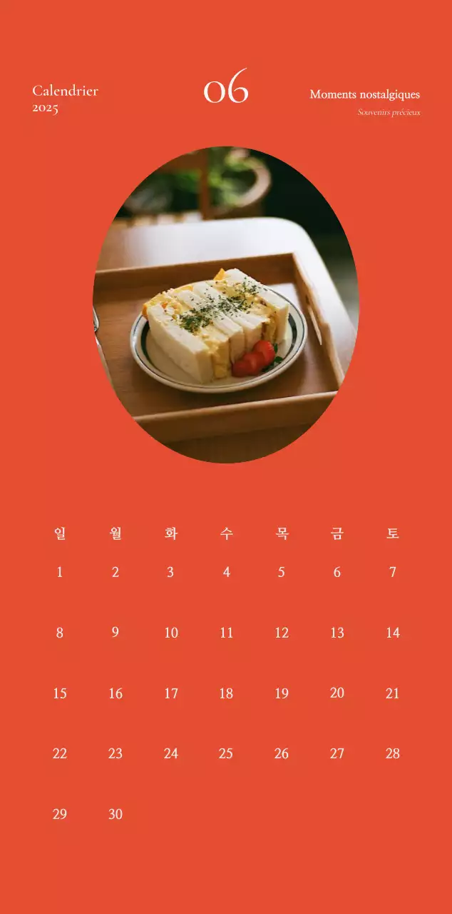 Agenda Vintage kaki Calendrier