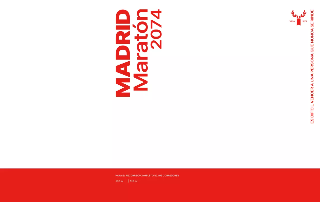 Diseñar un maratón con un esquema de color rojo