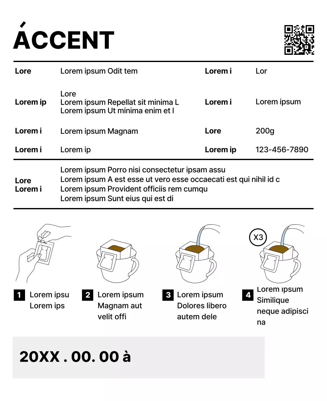 Design simple avec des formes multicolores en guise d'accents