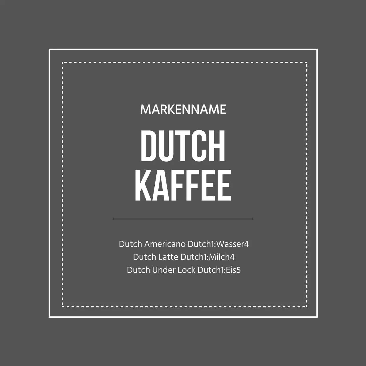 Grau umrandeter Kaffee