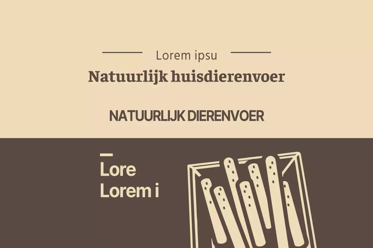 Natuurlijk voer voor huisdieren