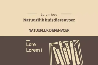 Natuurlijk voer voor huisdieren