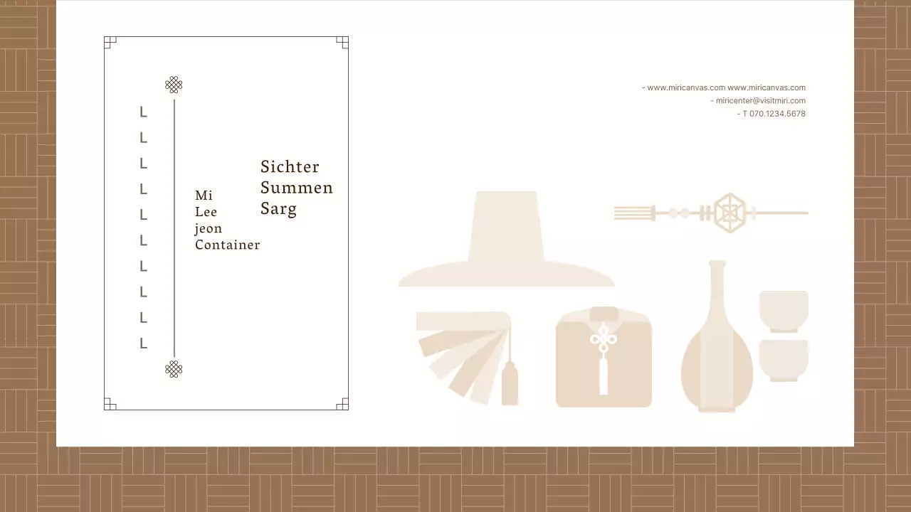 Ein Leitfaden für die traditionelle Erfahrung mit der braunen Farbe der koreanischen Ikonen