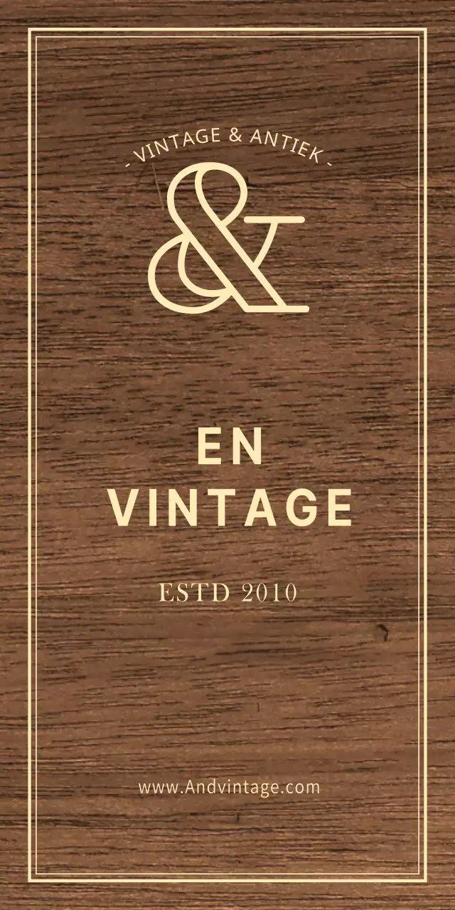 Vintage antiek winkelbord met ivoorkleurige tekst voor een klassieke look