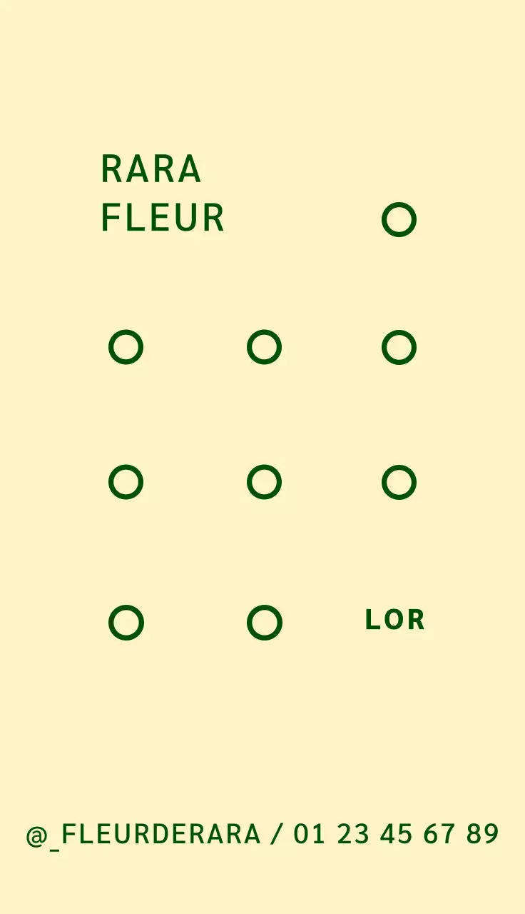 Carte de visite d'un magasin de fleurs avec un logo illustré de fleurs sur fond jaune