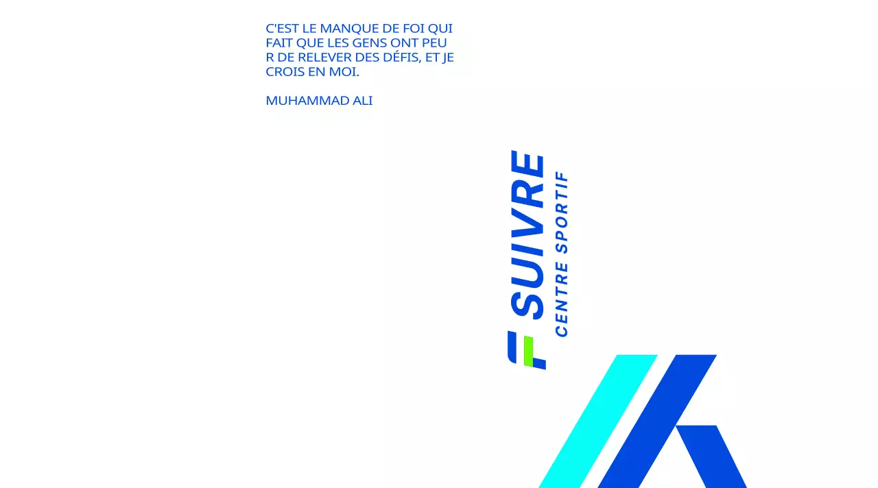 Conception forte et attrayante avec des dégradés de bleu clair et de bleu