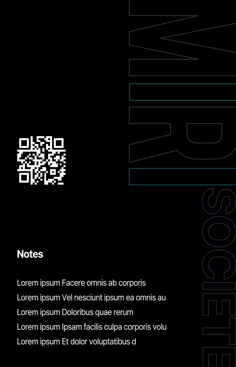 Entreprise simple aux accents graphiques monochromes bleus