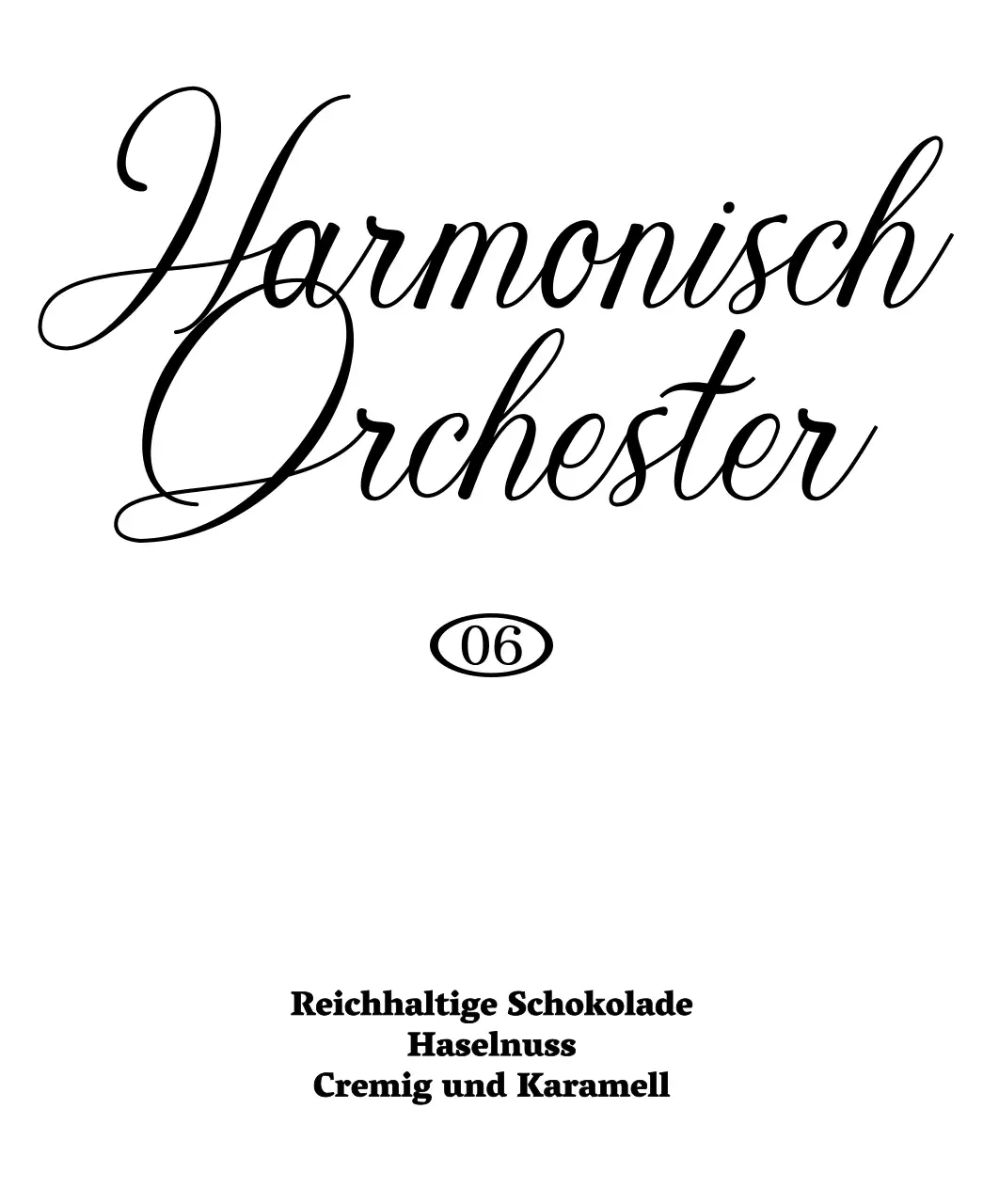 Tropfkaffee mit schwarzen, kursiven Akzenten