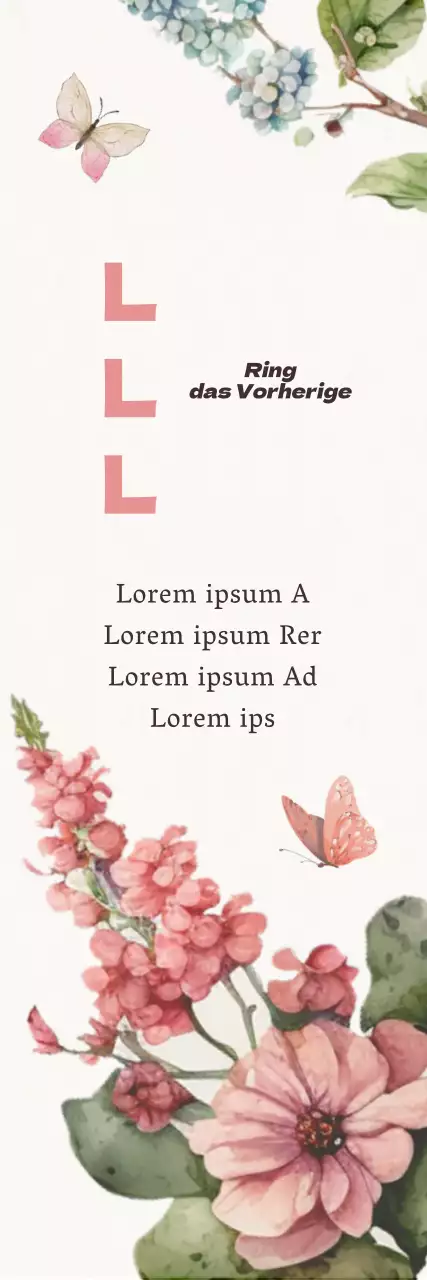 Kalligraphie-inspirierte Happy Parent's Day mit rosa Aquarellblumen und Schmetterlingen