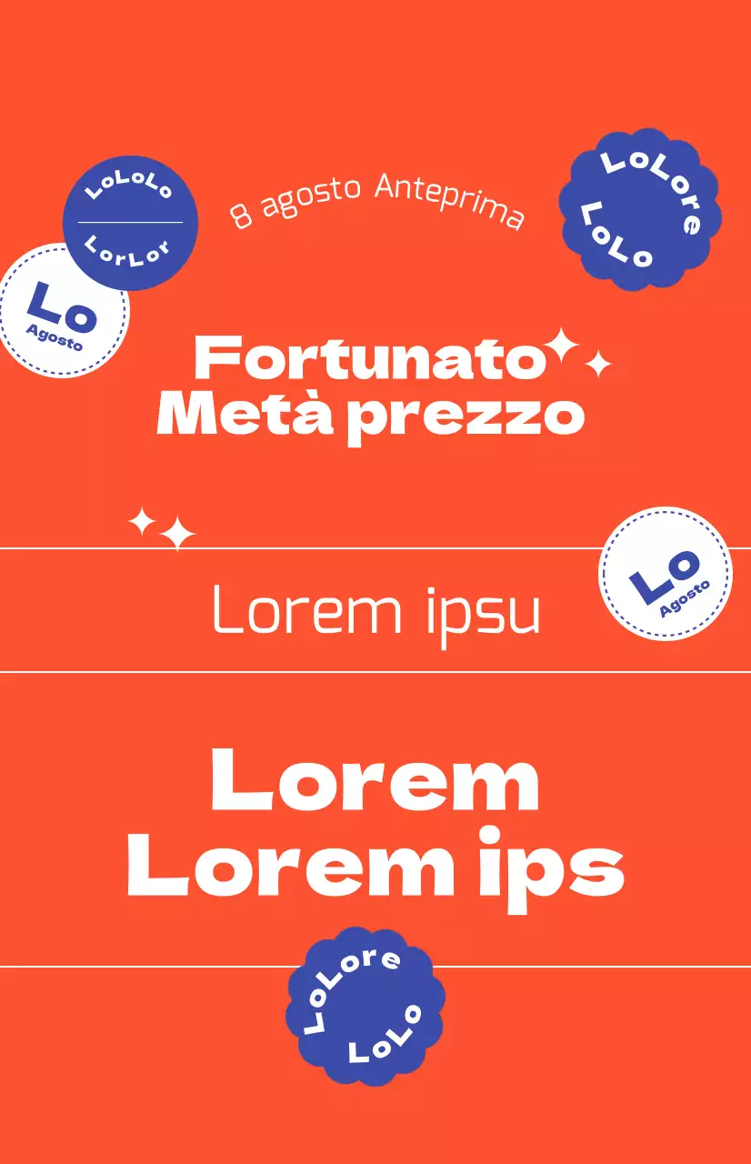 Promozioni di sconto con sfondo rosso in grassetto