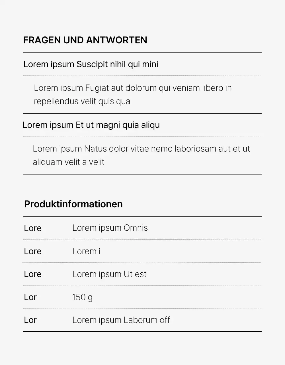 Natürlich wirkende Badebomben-Verkaufsseite mit grünen Palmen