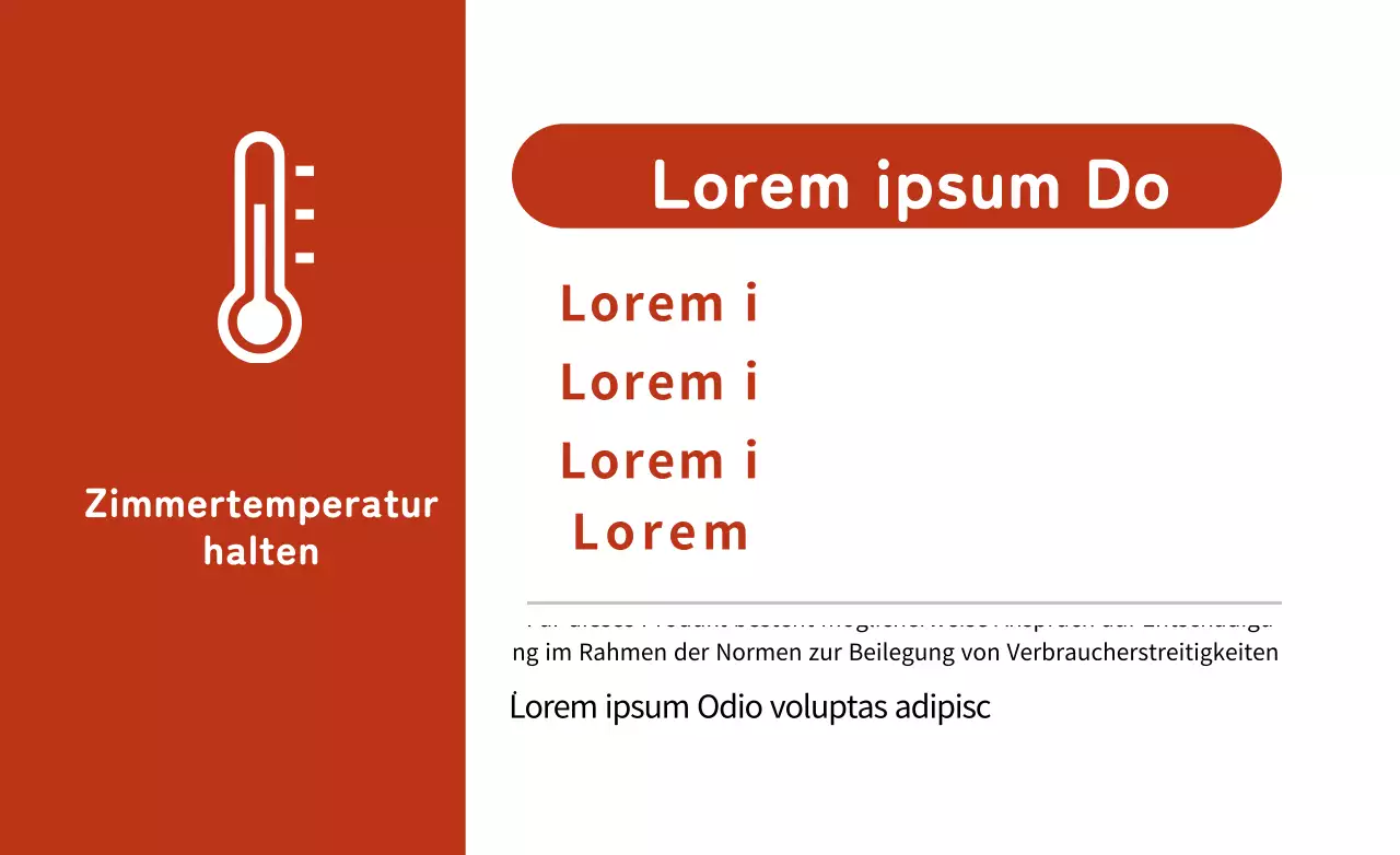 Weiß Rot Klarer, regalbeständiger Display mit Lebensmittelinformationen