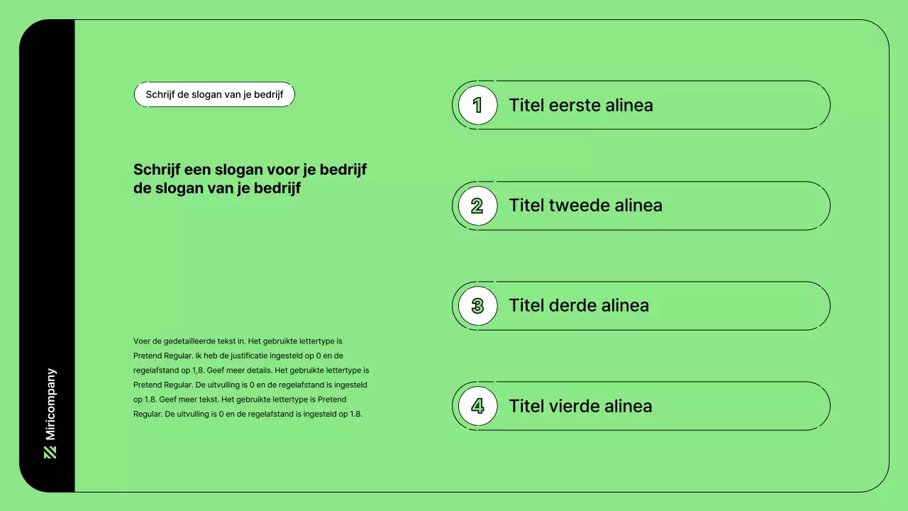 Zakelijke illustratie met eenvoudige lijnen in groen