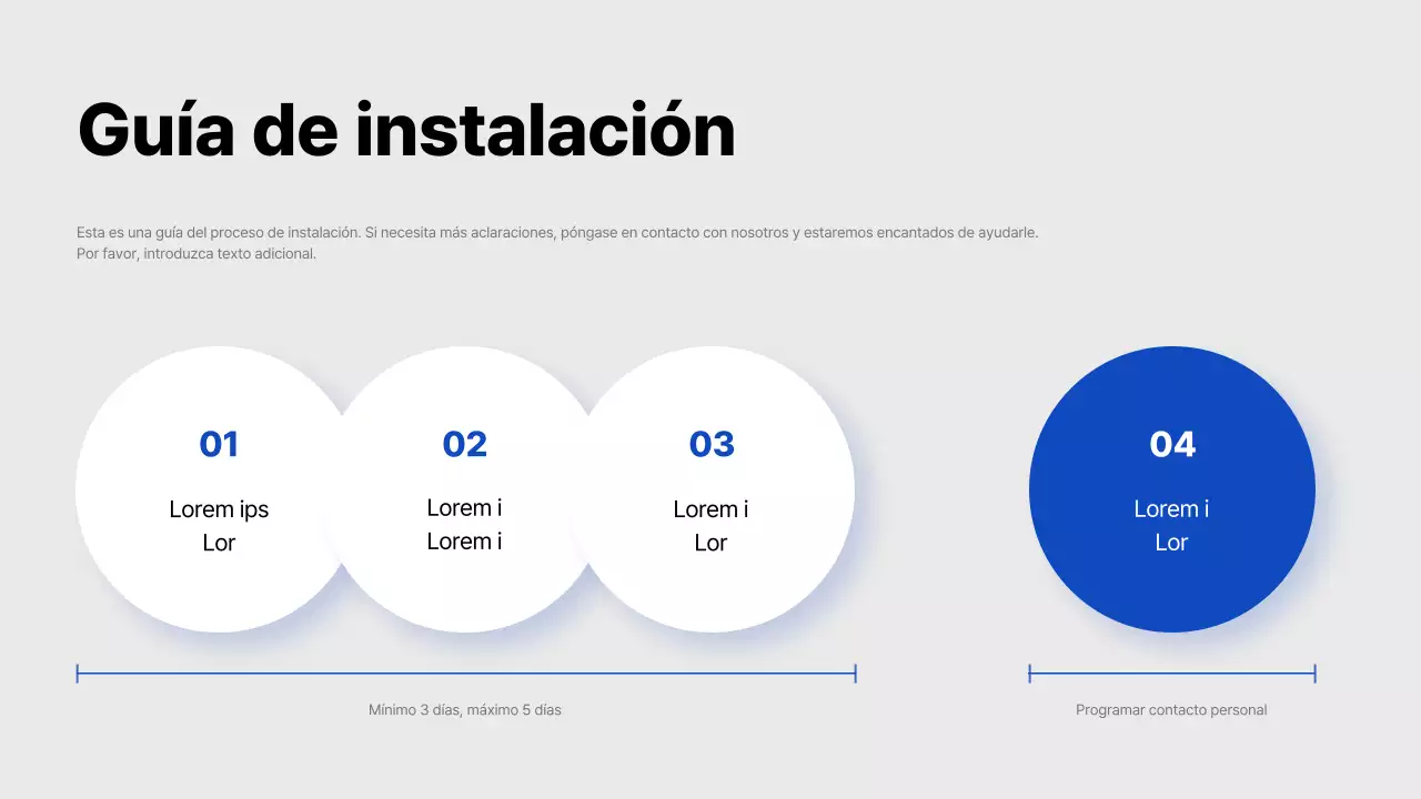 Propuesta de soportes publicitarios sencillos en azul claro y azul