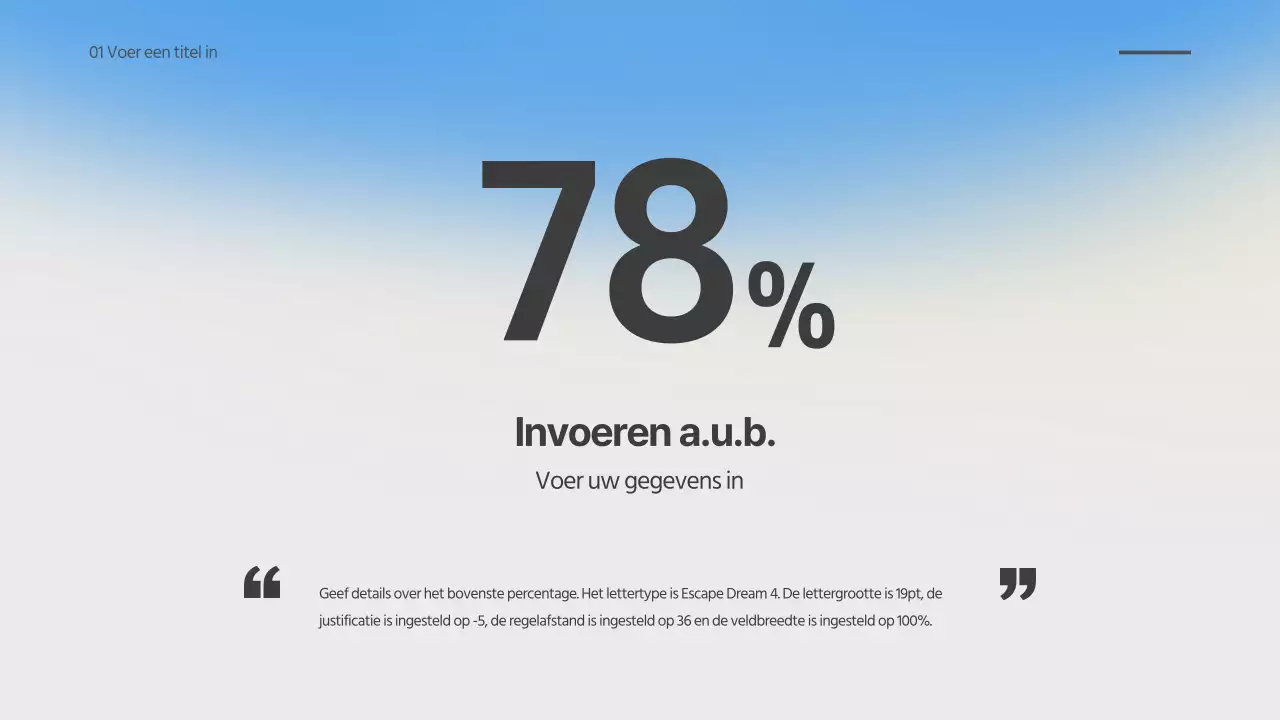 Onscherpe gradiëntweergave