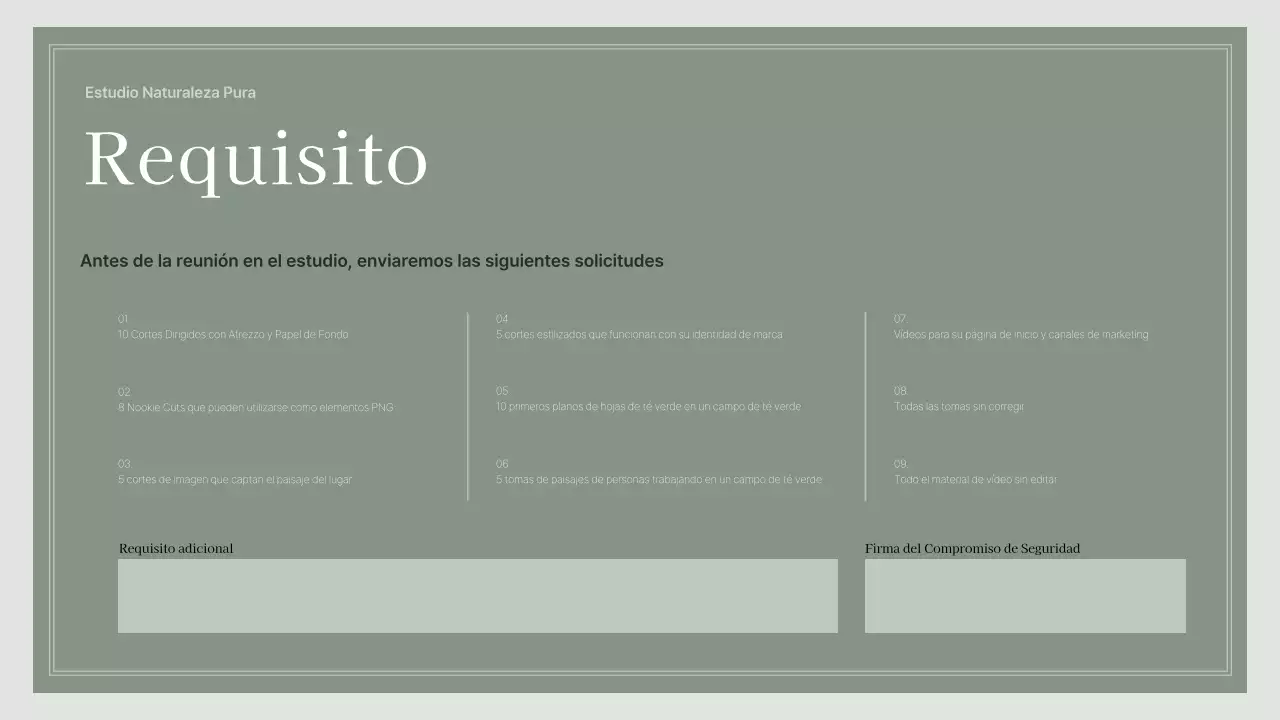 Tablero conceptual de cosméticos con un tema de naturaleza verde