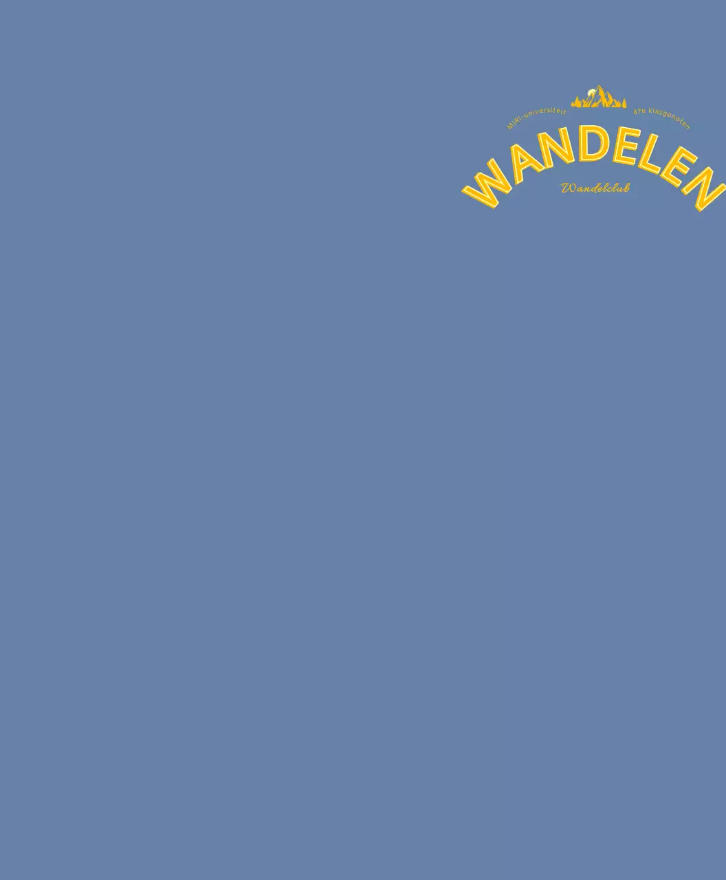 Mountaineering club hoodie met bergopschrift