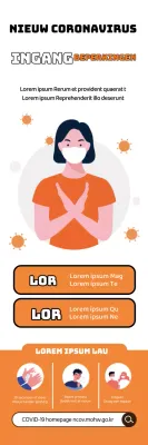 Oranje Wit COVID-19 beperkingen voor buitenstaanders