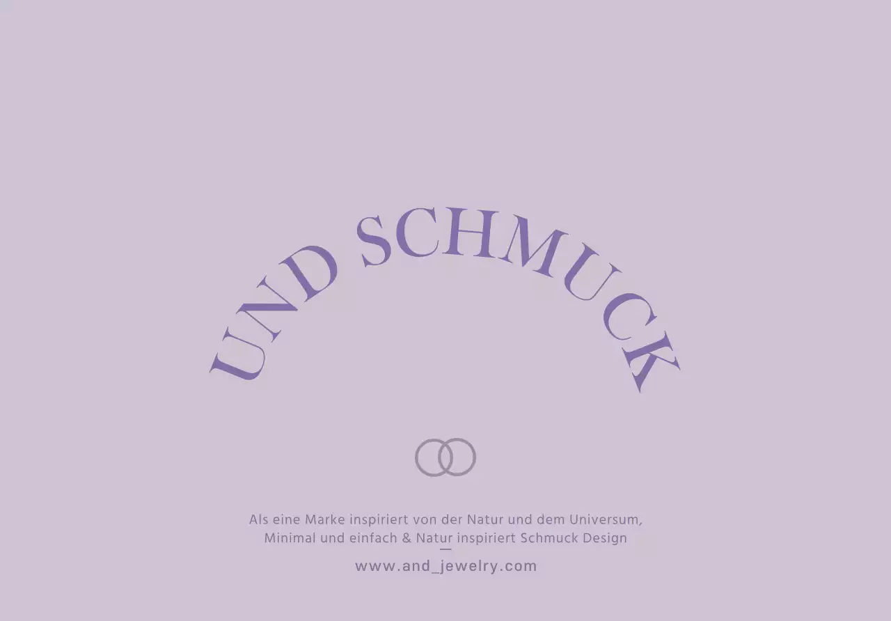 Für ein Juweliergeschäft mit einem Ring-Symbol in schlichtem, edlem Design in Lila