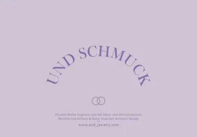 Für ein Juweliergeschäft mit einem Ring-Symbol in schlichtem, edlem Design in Lila