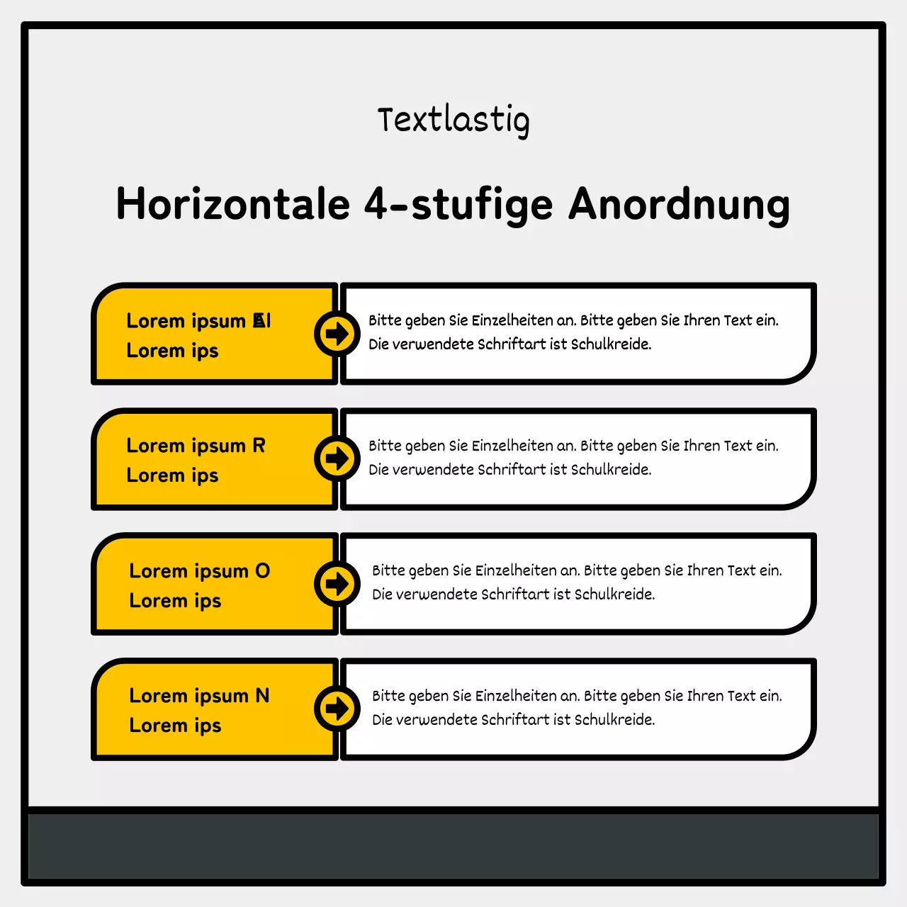 Einfache und niedliche Illustration mit blauen, roten und gelben Akzenten