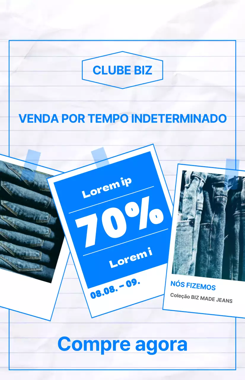 Bandeira promocional Time Sale com um toque fresco de verão