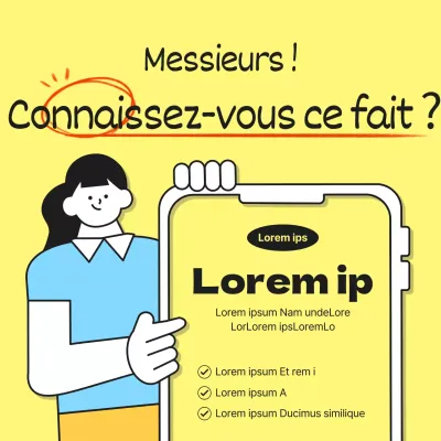 Postes d'informations financières simples en jaune
