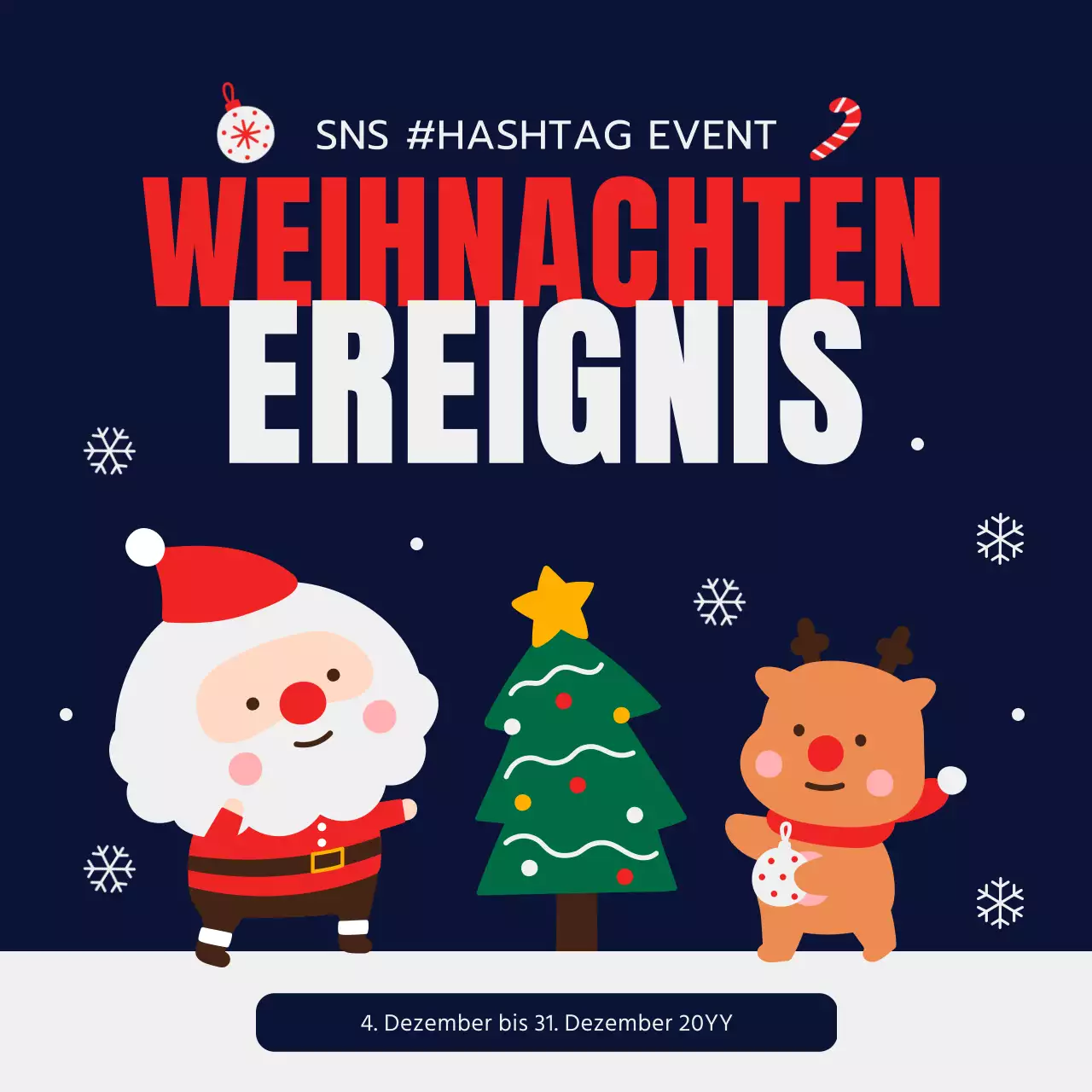 Veranstaltungen zu Weihnachten