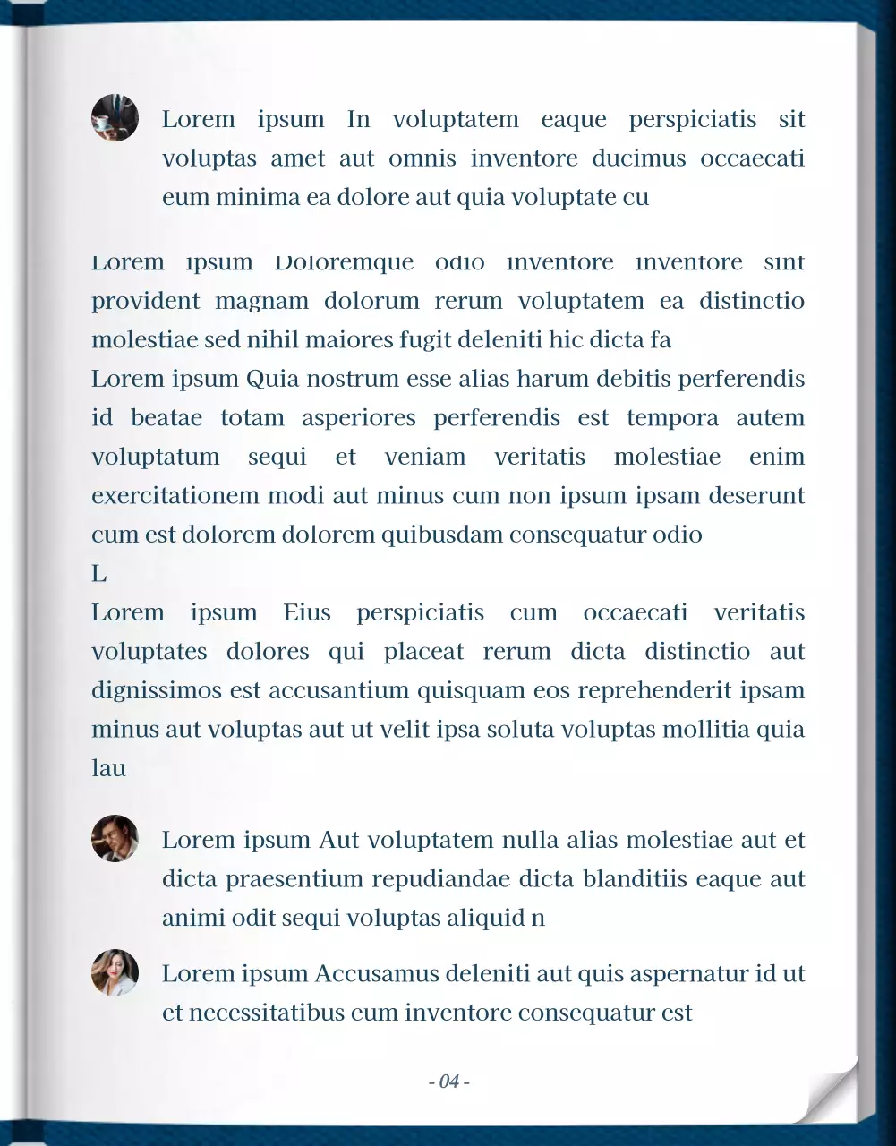 Web novel storytelling en bleu et blanc avec un concept de livre classique classe et élégant