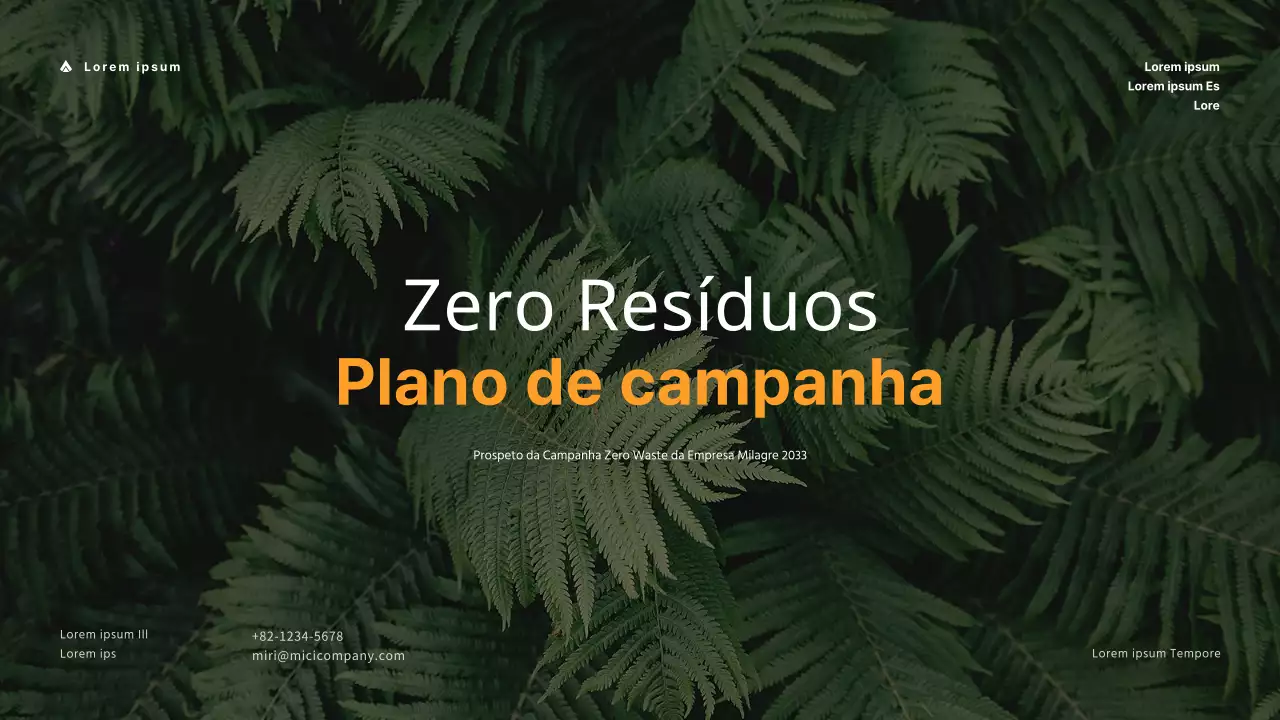 Um briefing simples para uma campanha de desperdício zero em verdes suaves
