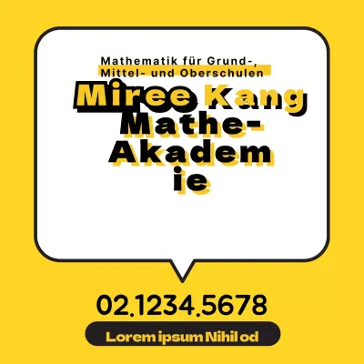 Mathe Schule_Quadrat Poster