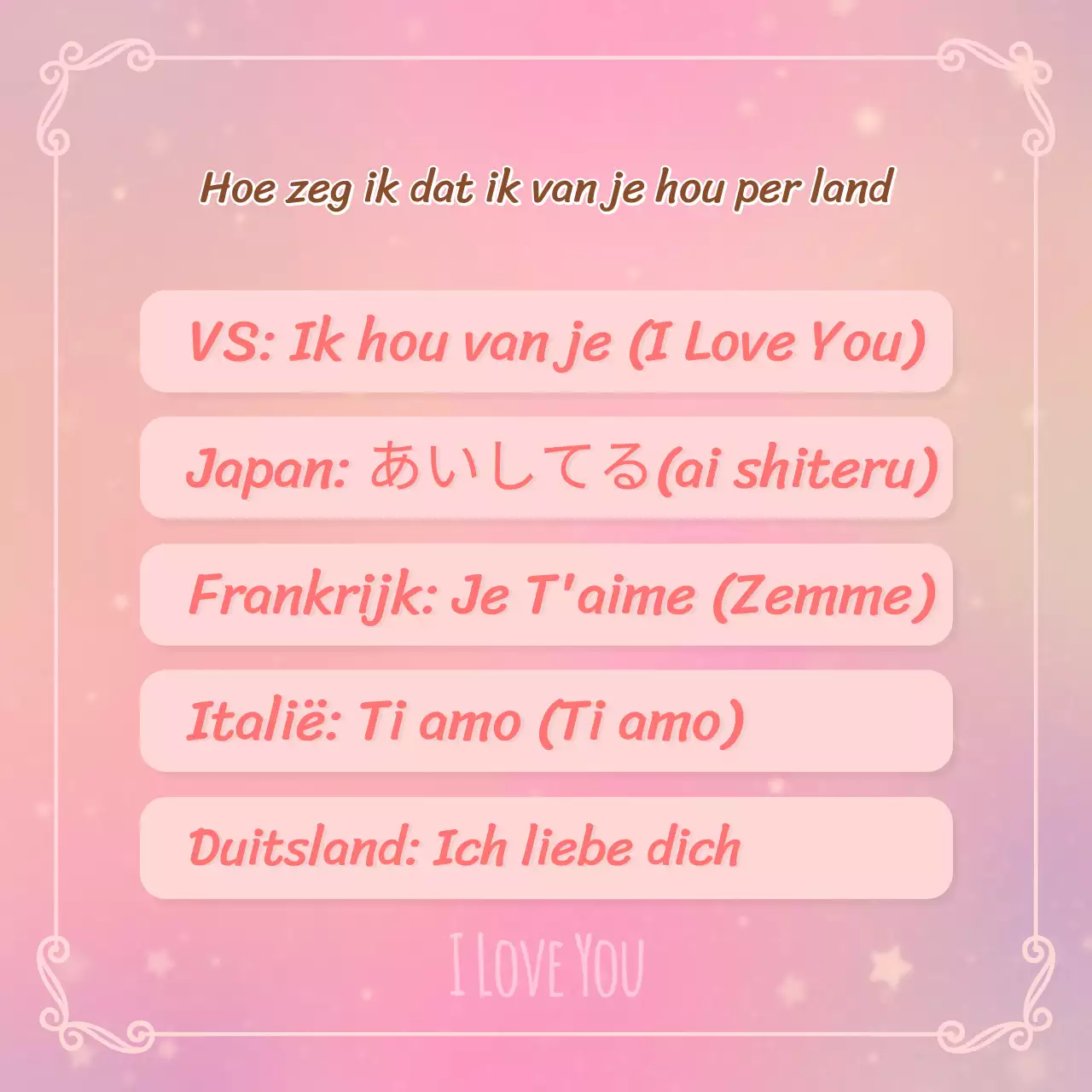 Valentijnskaart voor geliefden met roze achtergrondNieuws