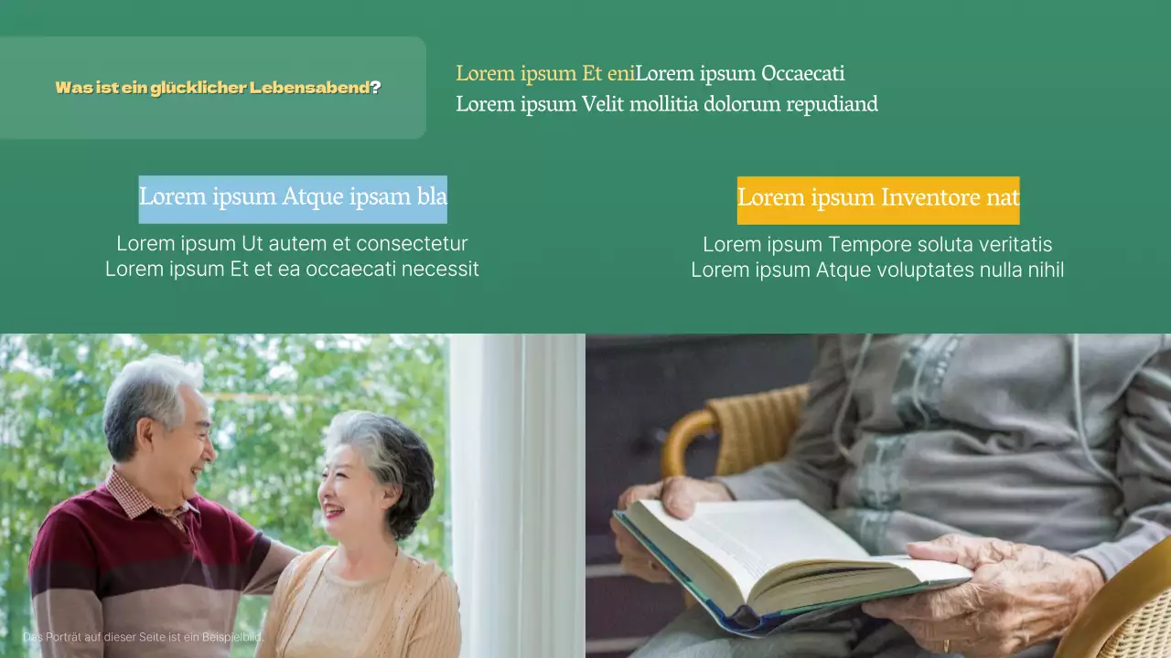 Grüne und minimalistische Silver Town Kursmaterialien