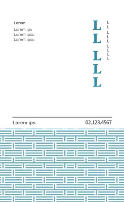 Etiquette publicitaire bleue pour une clinique de médecine traditionnelle orientale