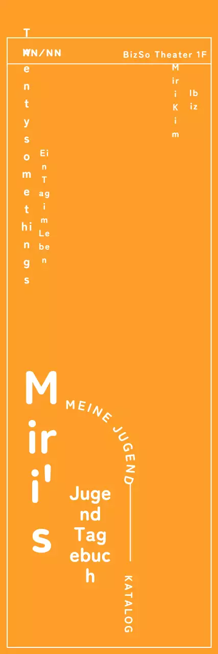 Border Theater Werbebanner mit gelbem Hintergrund