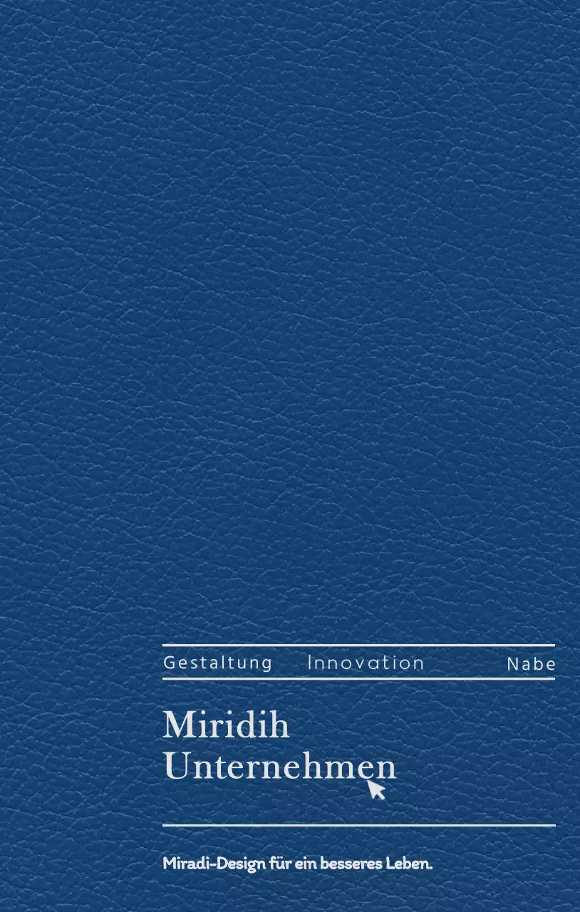 Tagebuchumschlag mit Slogan und Logo Ihres Designunternehmens