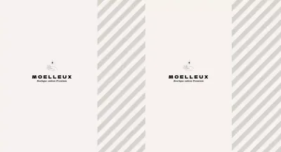 Boutique de cadeaux à rayures ivoire