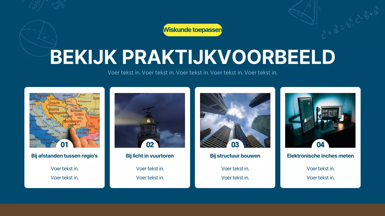 Een marineblauw, kitscherig krijtbord wiskundeboek