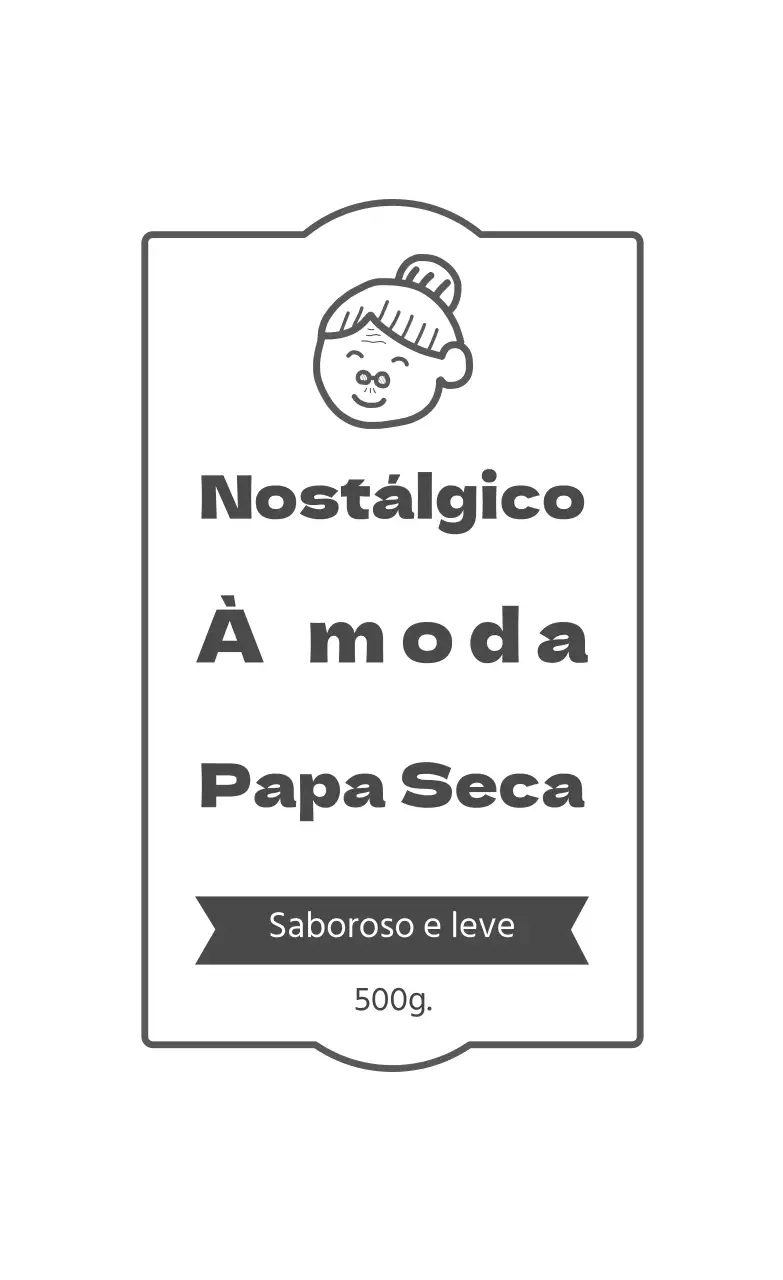 Etiqueta de papel de tear vintage cinzento-escuro