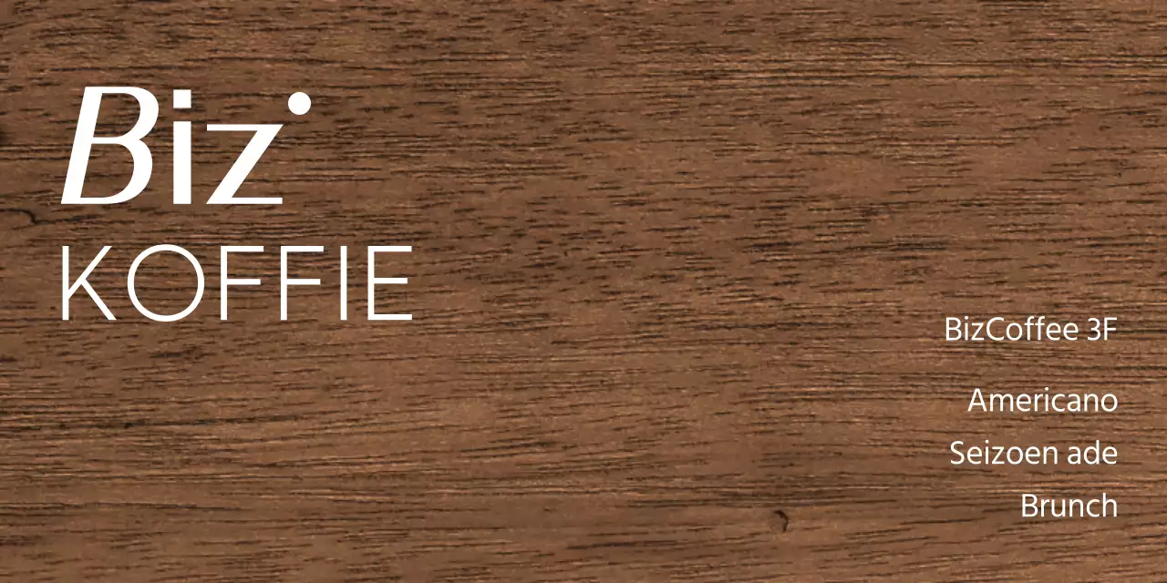 Een eenvoudig houten koffieplaatje met kralen, café-gerelateerde tekst en geïllustreerde vormen