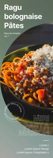 Promouvoir votre nouveau menu d'automne avec un concept simple et élégant