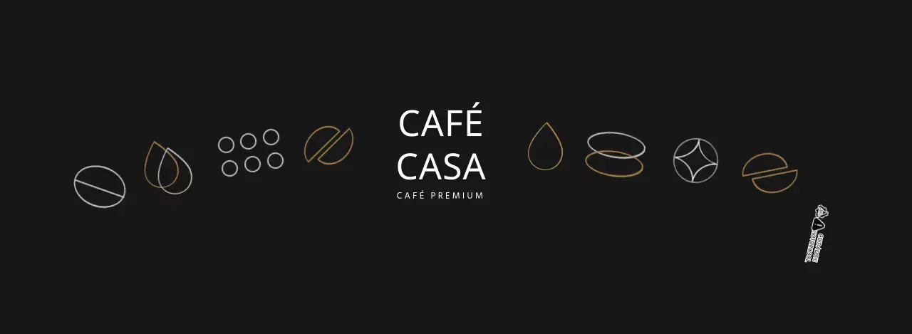 Porta-copos preto simples para café