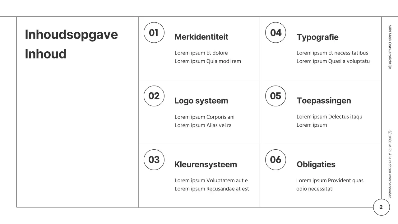Richtlijnen merkontwerp voor een minimalistische module met witte en zwarte lijnen