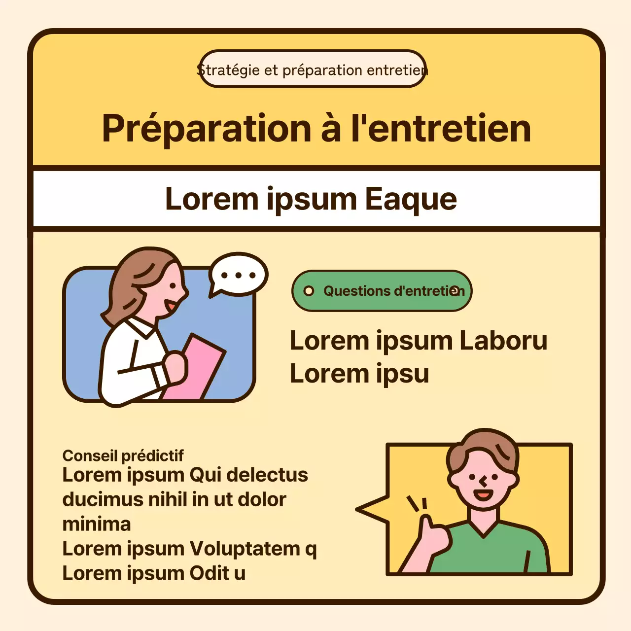 Mise en valeur des illustrations mignonnes aux couleurs pastel Comment réussir un changement d'emploi