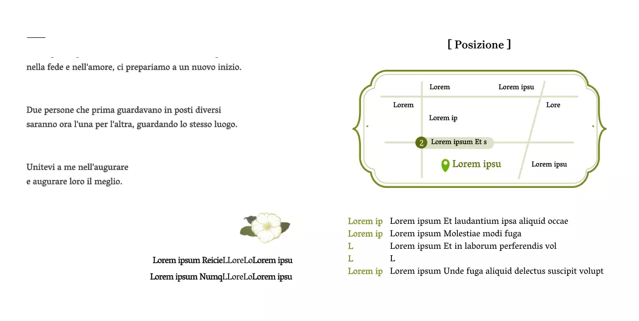 Partecipazioni di nozze bianche, pulite e floreali