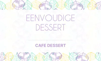 EENVOUDIG DESSERT