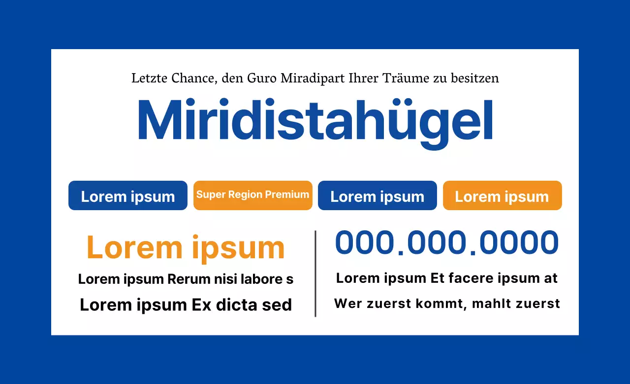 Blauer Text Immobilienförderung