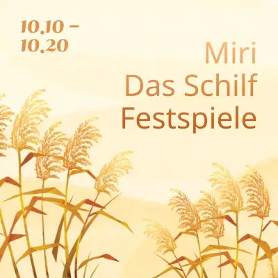 Förderung eines herbstlichen Schilfrohrfestes in Braun- und Elfenbeinfarben