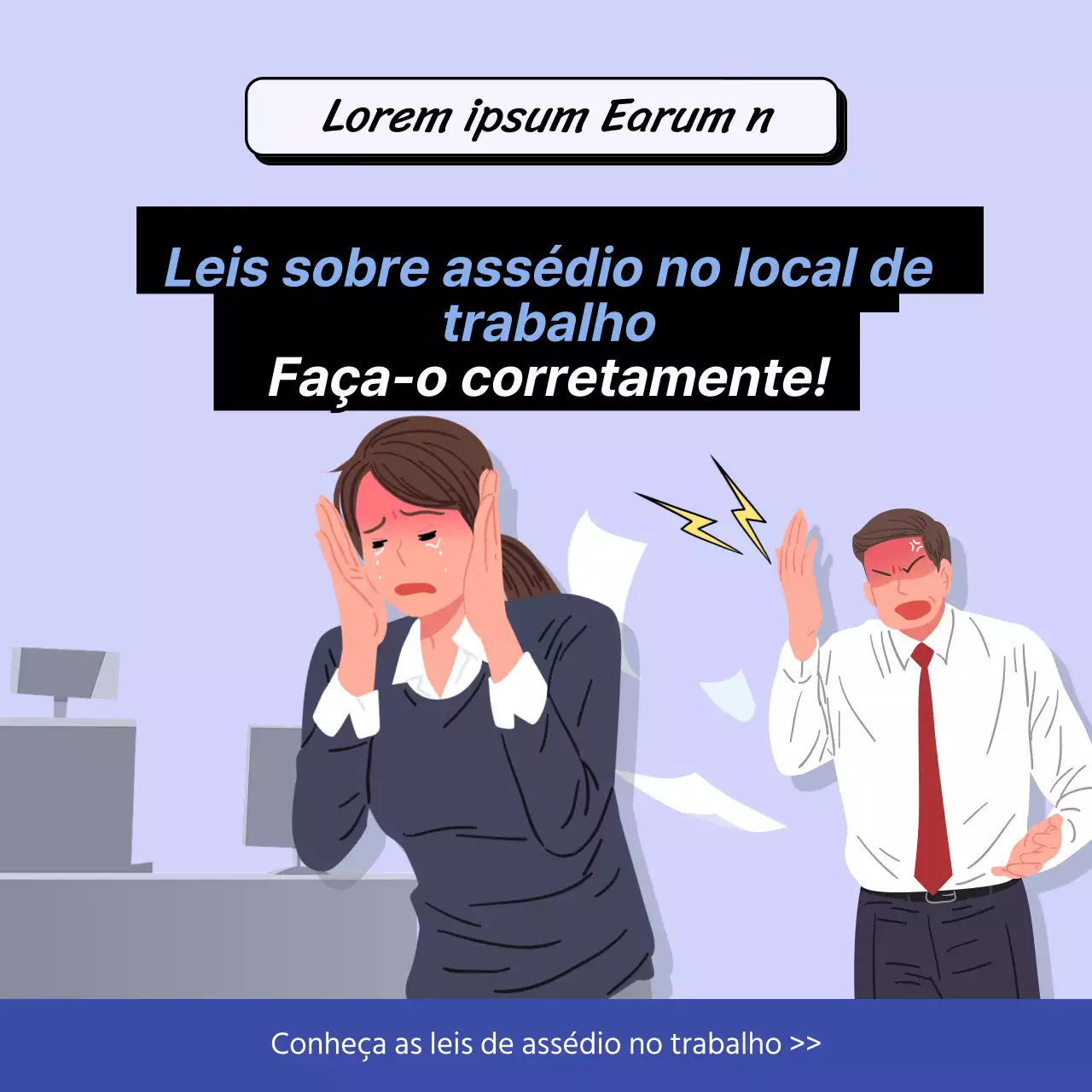 Apresentação da lei antiassédio da Blue, que está na moda