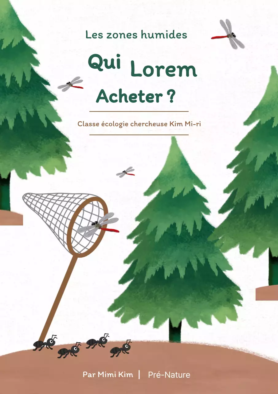 Concept de collecte d'insectes verts et bruns Éducation écologique